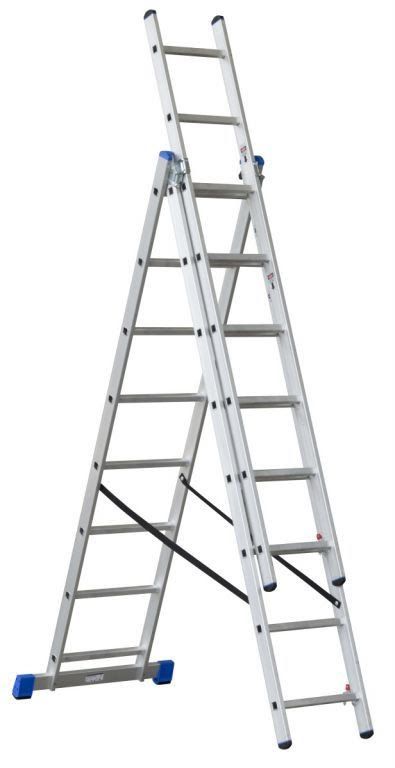 Mundo 5-in-1 Combination Aluminium Ladder – 7.02m EXT-5IN1-10RUNG