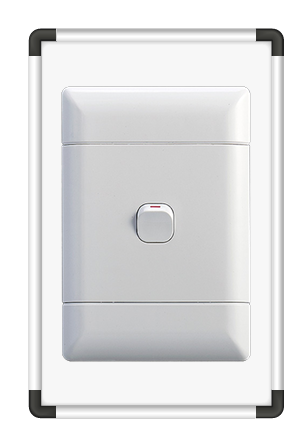 NEU 4x2 1-Lever 1-Way Switch - White (NES1142)