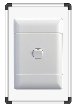 NEU 4x2 4-Lever 1-Way Switch - White (NES4142)