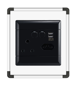 NEU 4x2 Socket - Black (NESSB42H)