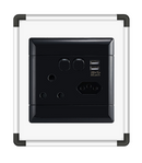 NEU 4x2 Socket - Black (NESSB42H)