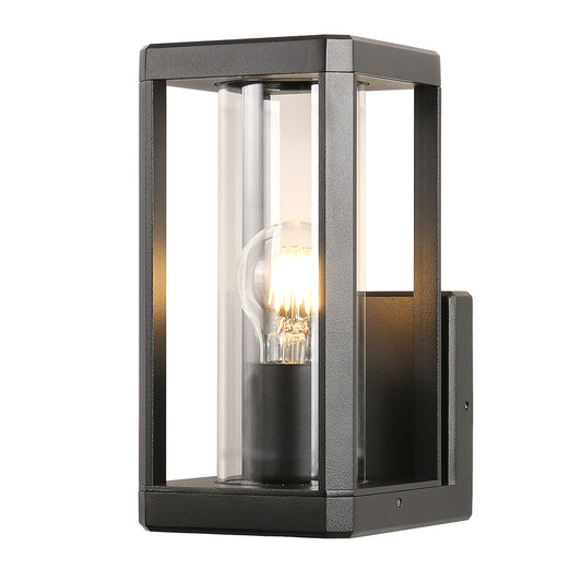 Eurolux Bhok Ali Square Outdoor Wall Light E27 (Black, IP54) – O666