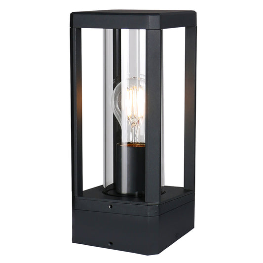 Eurolux Bhok Ali Square Outdoor Post Top Light E27 (Black, IP54) – O667