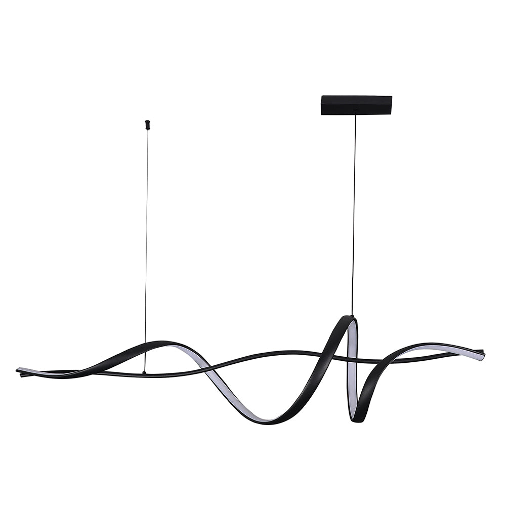 Eurolux Drift 32W Integrated LED Pendant Light (Matte Black, 3000K) – P1364B