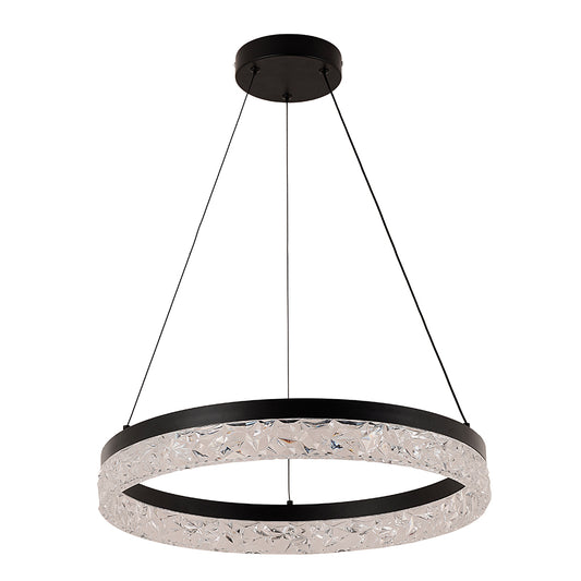 Eurolux Glint 30W Integrated LED Pendant Light (Matte Black, 3000K) – P1366