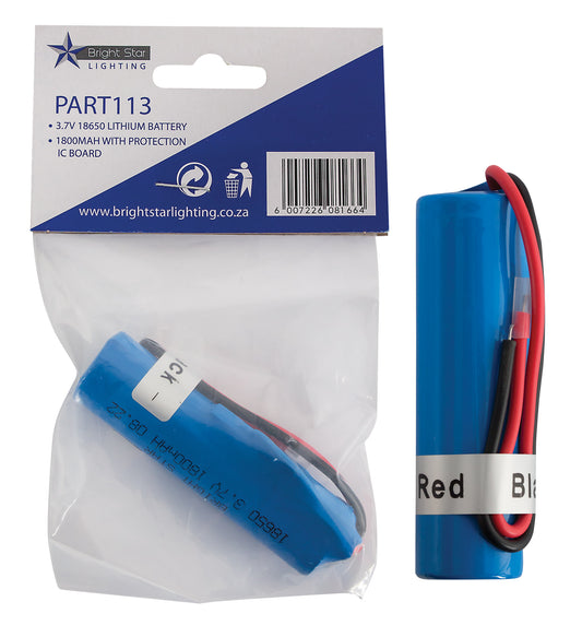 Bright Star PART113 3.7V LITHIUM BATTERY 1800mah