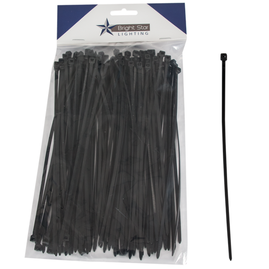 Bright Star PART114 100 PER BAG BLACK CABLE TIE - 5mm x 200mm