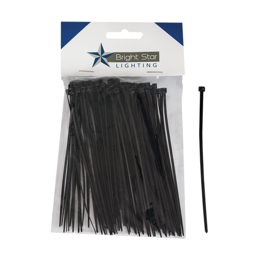 Bright Star PART115 100 PER BAG BLACK CABLE TIE - 3mm x 120mm