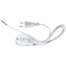 Bright Star PART190 WHITE 1.8M CABLE WITH ON/OFF SWITCH & 2 PRONG PLUG
