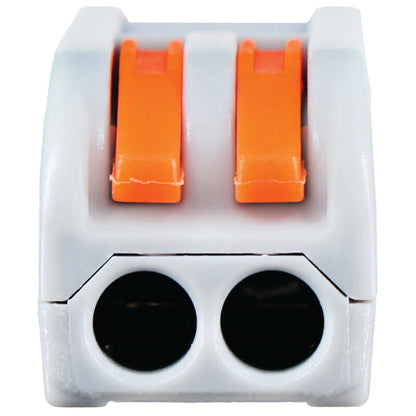 Major Tech 2-Pole Inline Interjoining Terminal Block | 32A | 450V | Screwless Connector