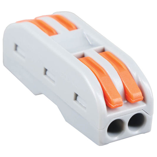 Major Tech 2-Pole Inline Interjoining Terminal Block | 32A | 450V | Screwless Connector