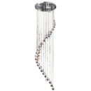Bright Star PEN032/3 SATIN CHR WITH CRYSTAL PENDANT 3X50W GU10