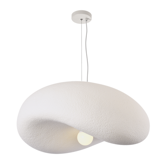 Bright Star PEN035 WHITE WHITE FOAMED PENDANT 1 x 60W ES 500MM