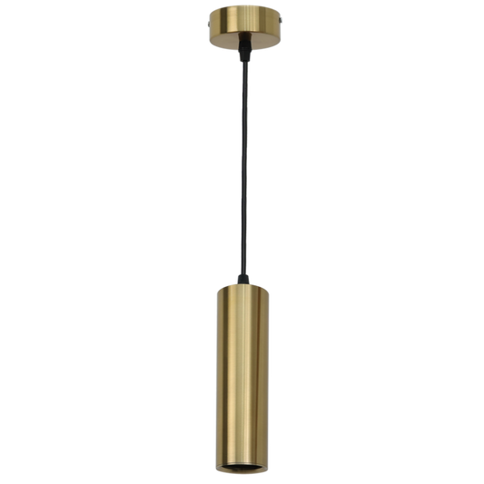 Bright Star PEN046/1 SAT BRASS METAL+ALU PENDANT 1X50W GU10-SAT BRASS