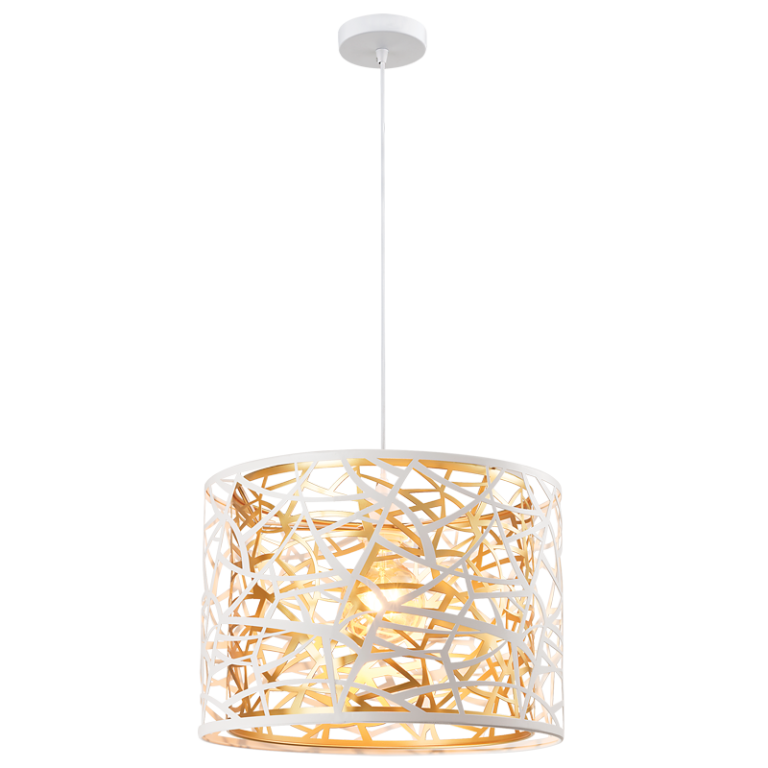 Bright Star PEN146 MATT WH WHITE METAL PENDANT 1X60W ES