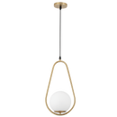 Bright Star PEN152 Elegant Brass & Glass Pendant Light – ES Base