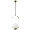 Bright Star PEN153 Classic Brass & Glass Pendant Light – ES Base