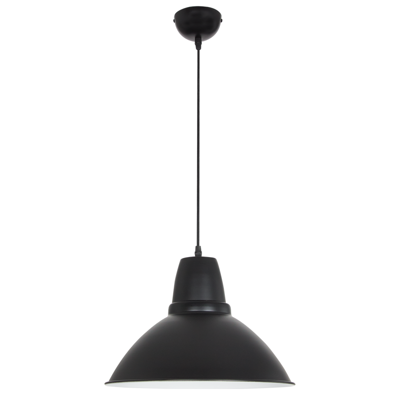 PEN2324/1 Bright Star BLACK ALUMINIUM PENDANT 1X60W ES