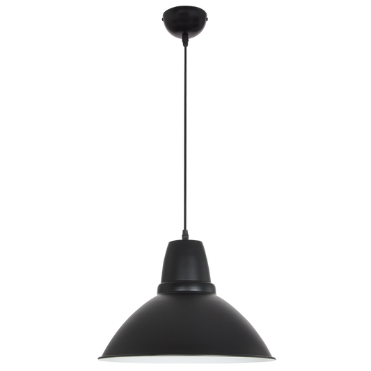 PEN2324/1 Bright Star BLACK ALUMINIUM PENDANT 1X60W ES