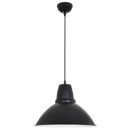 PEN2324/1 Bright Star BLACK ALUMINIUM PENDANT 1X60W ES