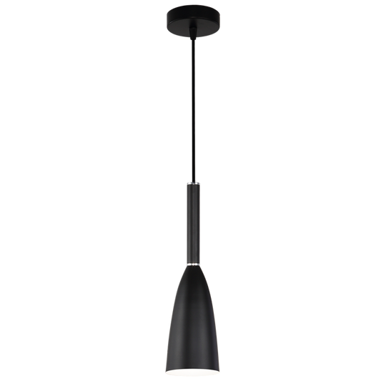 PEN244/1 Bright Star BLACK 1 LIGHT BLACK PENDANT 1X60W ES