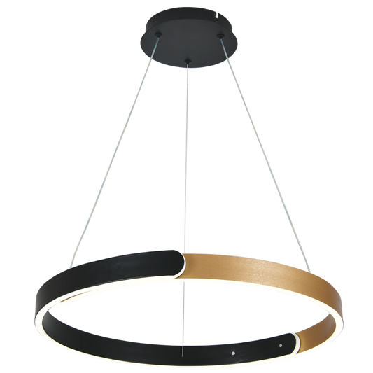 PEN252 Bright Star CCT 40W LED CCT BK/GD PENDANT