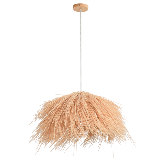 PEN258 Bright Star RATTAN 1X60W ES NATURAL PENDANT