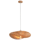 PEN259 Bright Star NATURAL 1X60W ES (LED ONLY) RATTAN PENDANT