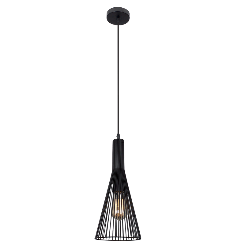 PEN305 Bright Star BLACK METAL PENDANT 1X60W ES