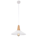PEN371 Bright Star WHITE METAL+WOOD PENDANT 1X60W ES