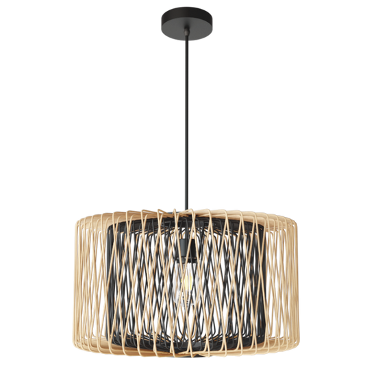 PEN514 Bright Star BAMBOO METAL AND BAMBOO PENDANT 1X11W ES LED 6007226079258 117