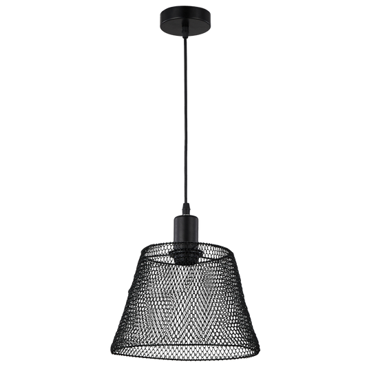 PEN515 Bright Star BLACK STEEL MESH PENDANT 1X35W ES 6007226079265 349