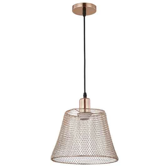 PEN516 Bright Star GOLD ROSE GOLD STEEL MESH PENDANT 1X35W ES 6007226079272 180