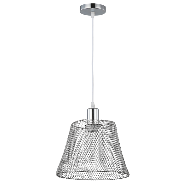 PEN517 Bright Star CHROME STEEL MESH PENDANT 1X35W ES 6007226079289 254