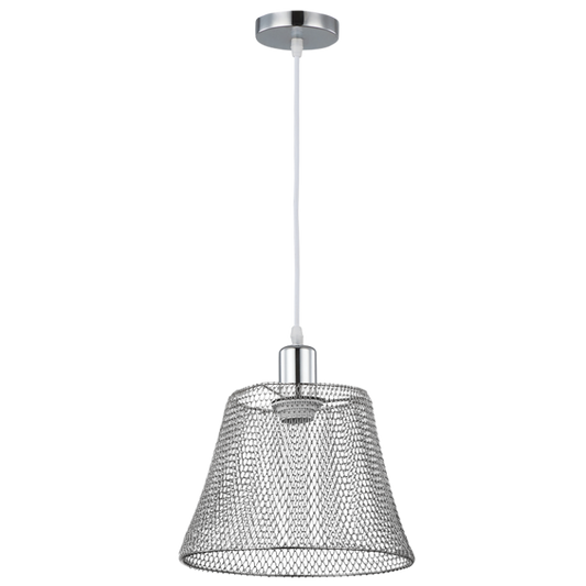 PEN517 Bright Star CHROME STEEL MESH PENDANT 1X35W ES 6007226079289 254