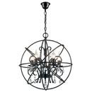 PEN529/5 Bright Star BLACK 5LT METAL DOME WITH CRYSTALS 5X60W SES 480MM 6007226058871 17