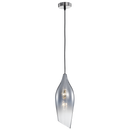 PEN554/1 Bright Star SMOKE SATIN NICKEL PENDANT SMOKE GLASS 1X60W ES