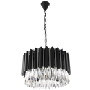 PEN562 Bright Star CHROME METAL AND CRYSTAL PENDANT 8X40W SES 480MM
