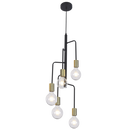 PEN564/5 Bright Star BLACK BLACK META PENDANT 5X60W ES 1000MM CORD
