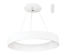 PEN690 Bright Star WHITE METAL+PLASTIC PENDANT REMOTE 32W LED CCT 600MM