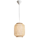 PEN774 Bright Star NATURAL NATURAL TWINE PENDANT WH INNER 1X11W ES 250MM