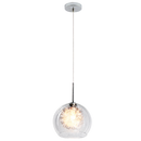 PEN802/1 Bright Star ALUMINIUM POLISHED CHR WITH CLEAR GLASS 1X60W SES 200MM
