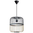 PEN809 Bright Star BAMBOO NATURAL& BLACK 2 TONE BAMBOO PENDANT 1X60W ES