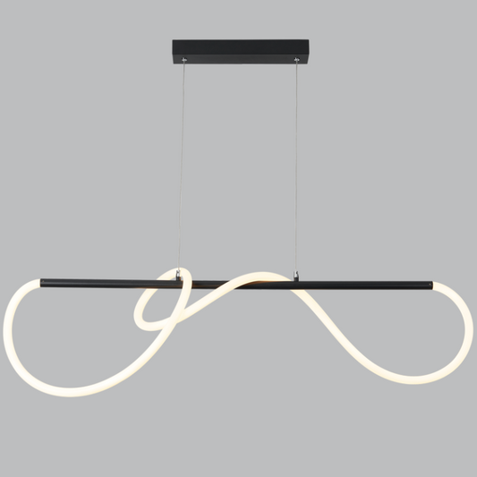 PEN816 Bright Star MATT BK CCT -- MATT BLACK SILICONE TUBING PENDANT 27W LED