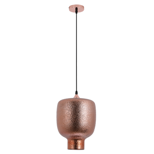 PEN840 Bright Star COPPER METAL AND COPPER GLASS PENDANT 1X40W ES