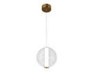 PEN843 Bright Star ANTIQUE ANTIQUE BRASS METAL& PC 10W LED PENDANT IP20 4000K