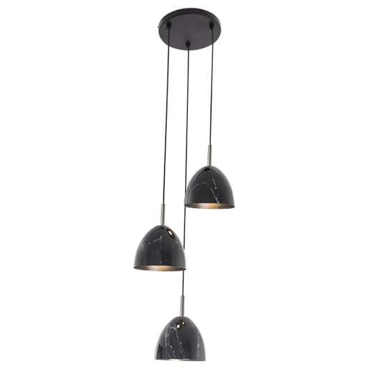 PEN857/3 Bright Star MARBLE PENDANT WITH MARBLE FINISH 3 LIGHT 3X40W SES