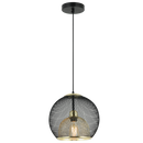 PEN861 Bright Star BLACK BLACK & GOLD MESH PENDANT 1X40W ES