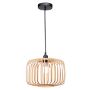 PEN862 Bright Star BAMBOO METAL AND BAMBOO PENDANT 1X11W ES