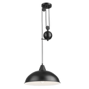 PEN871 Bright Star BLACK BLACK PENDANT INNER WH WITH PULLY 1X40 ES